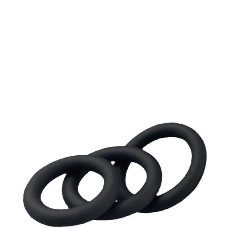 HA-809按摩解压放松男用硅胶锁经环锻炼器男用三环控时外贸跨境缓