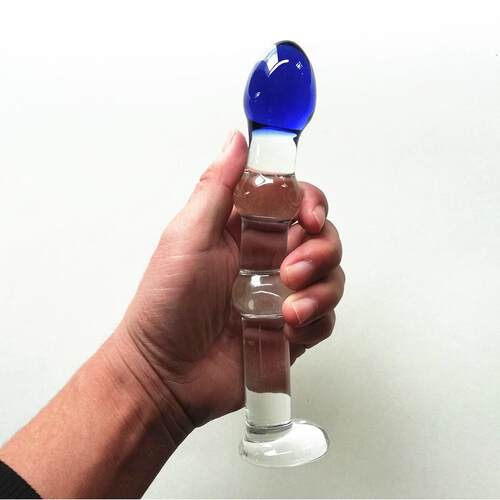 Glass-made femalemasturbation toy fake phallus adult product
