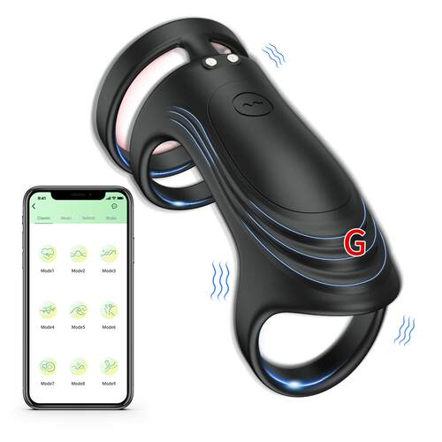 A vibration-stimulating ring that acts on the clitoris