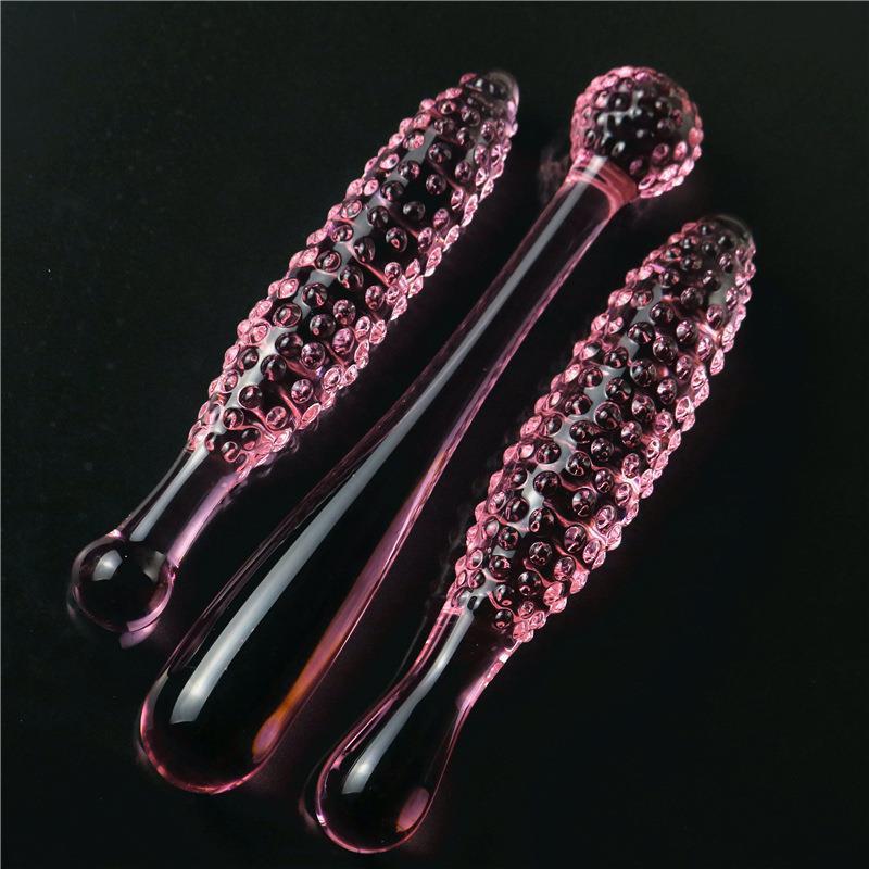 新款细腻玻璃粉红凸点放松器按摩新款解压女用自律放松玩具缓解压