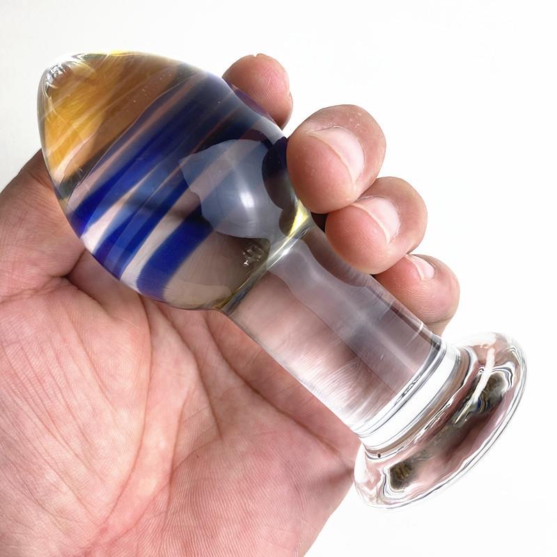 直径4.4厘米玻璃按摩器 臀部按摩器男用新款女用器按摩解压放松用