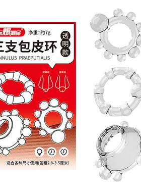 Elastic ring preventing the repositioning of the foreskin