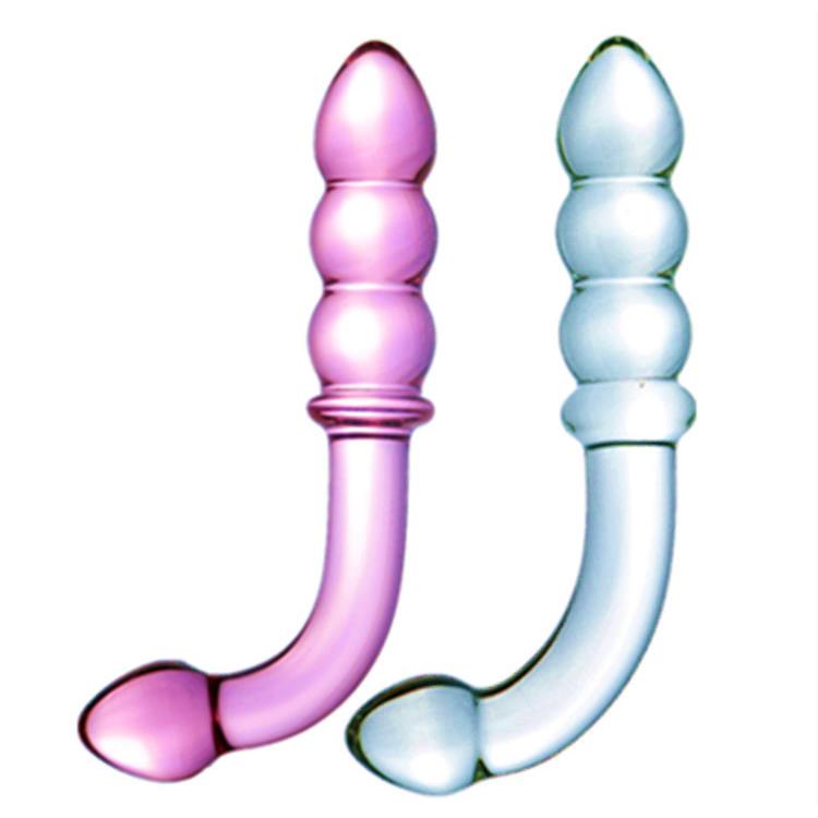 Glass-made femalemasturbation toy fake phallus adult product