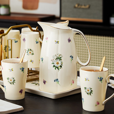 陶瓷家用乔迁水杯杯具套装