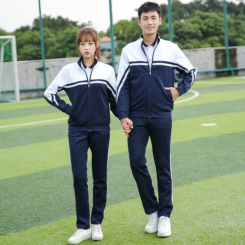秋季长袖两件套学生校服班服套装