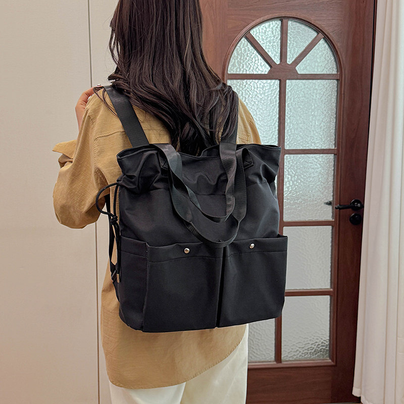 大容量多用双肩包女士新款休闲尼龙布单肩双肩三用旅行托特背包潮,箱包皮具/热销女包/男包,双肩背包,淘宝优惠券,粉丝福利购,淘宝优惠卷