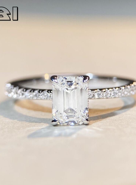 IBI轻奢培育高碳钻s925纯银戒指