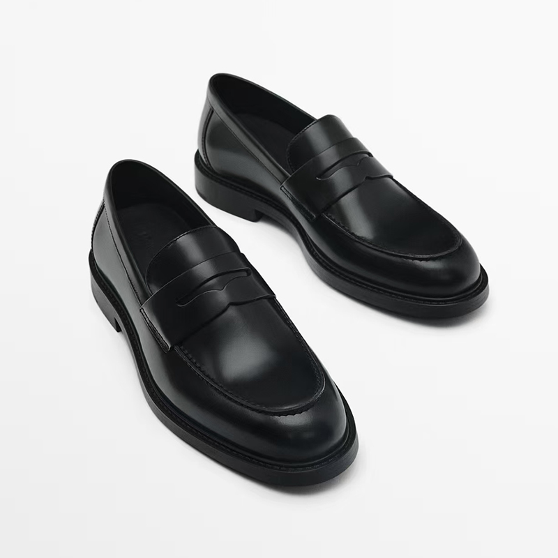 商务正装牛皮鞋乐福鞋婚鞋工作鞋