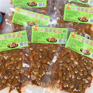 香辣毛豆荚120g酱卤毛豆网红脆藕片卤凉菜KTV下酒菜宵夜麻辣零食