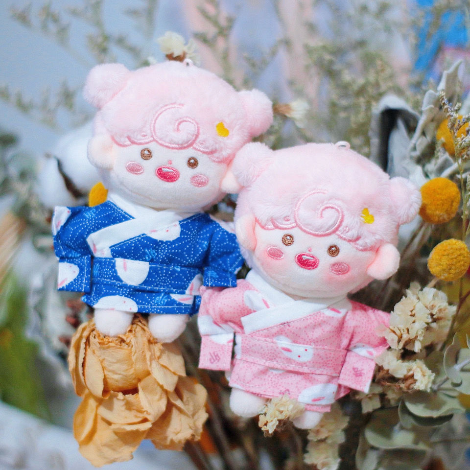 10cm娃衣古装和服衣服樱花日式和风碎花裙棉花娃衣（无发夹）
