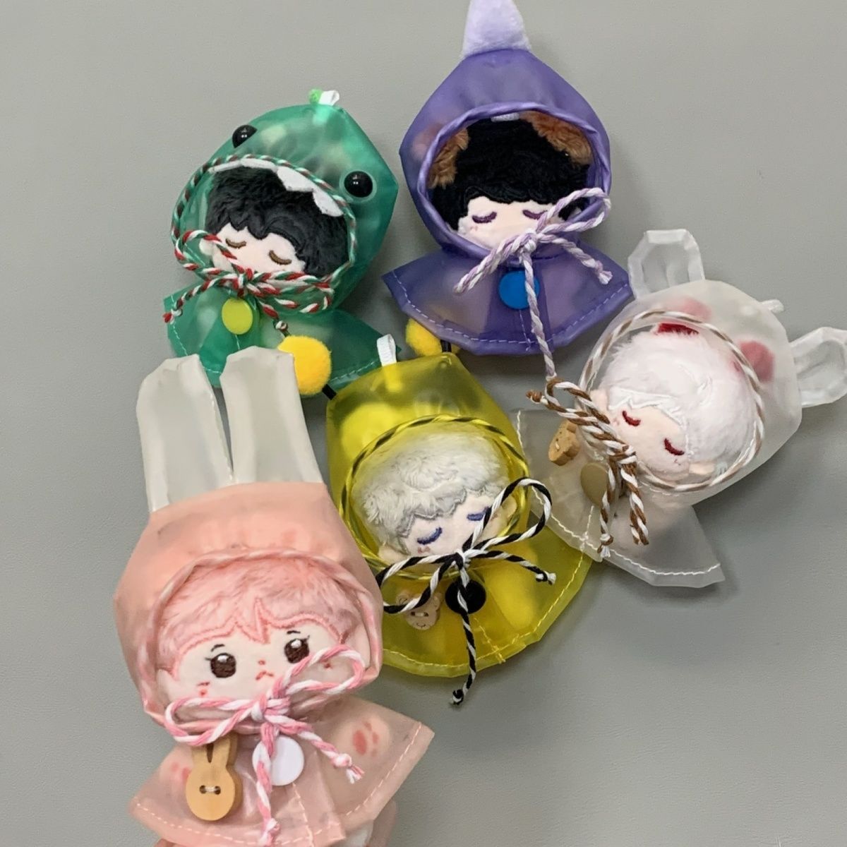 深空可爱雨衣系列5cm棉花娃娃娃衣玩偶雨衣娃娃着替配饰