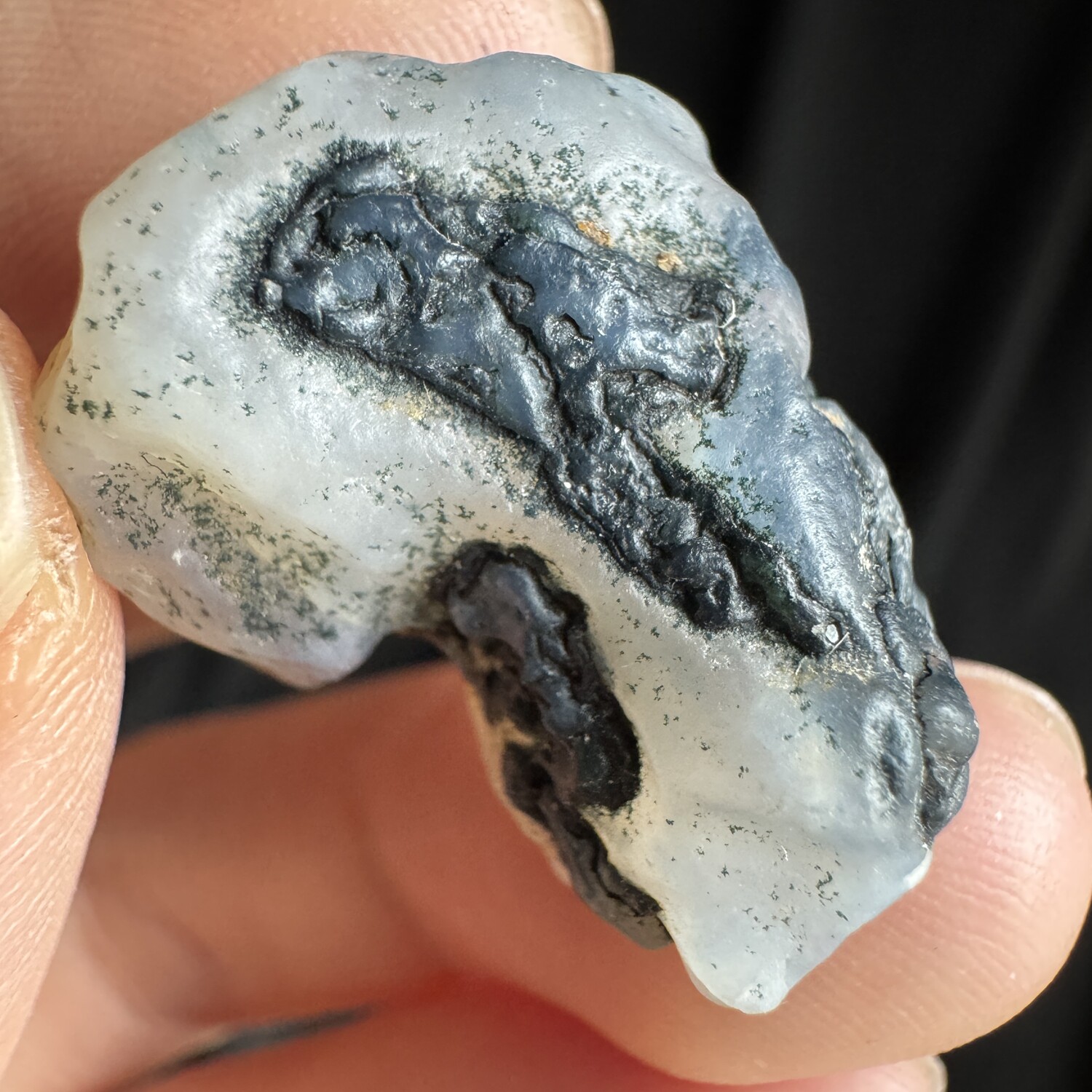 2.5cm 地表冰透浮雕意境草珠宝奇石