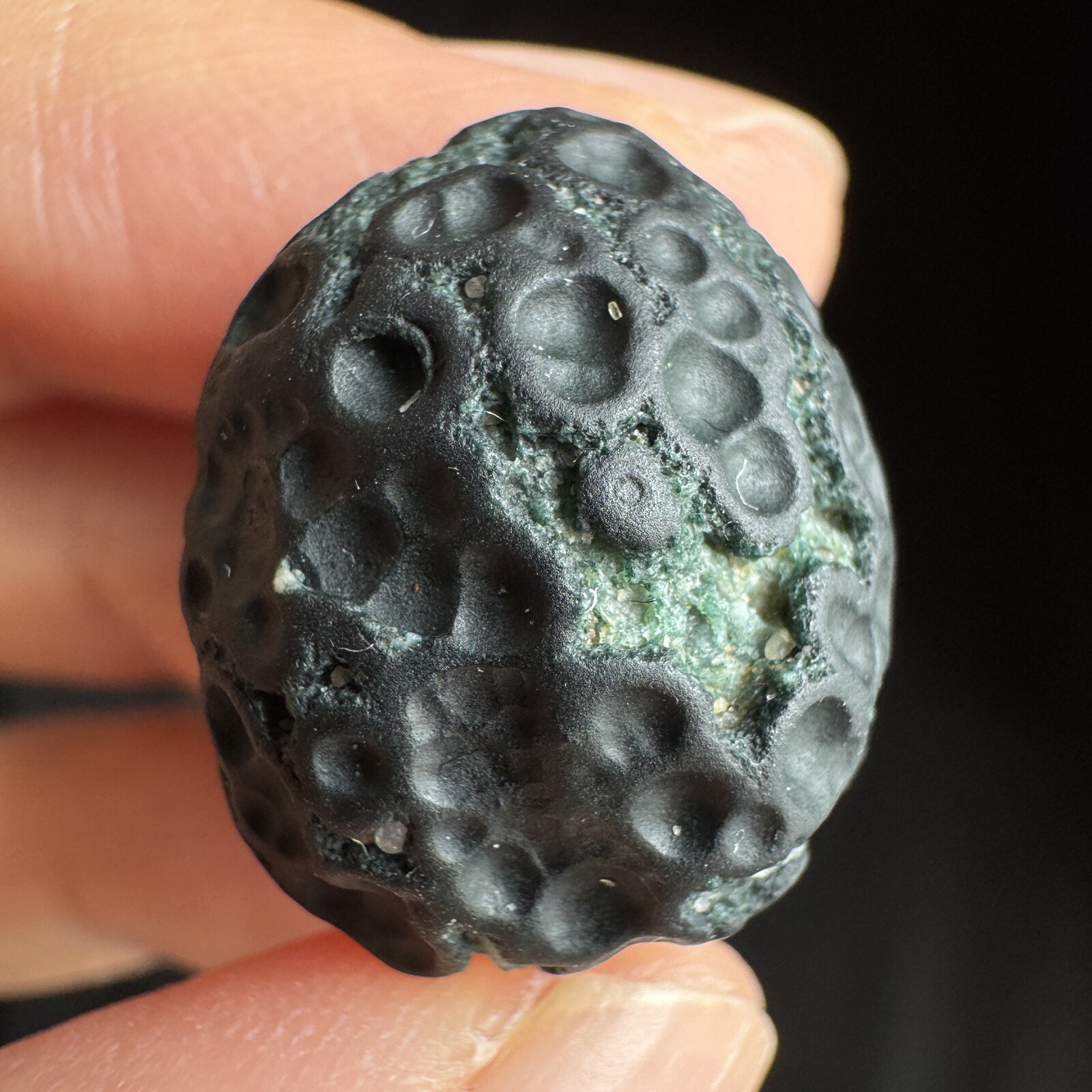 2.1cm 眼睛石 天然戈壁玛瑙原石-3972