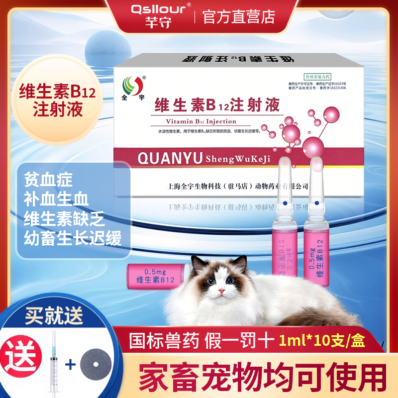 维生素b12注射用液宠物补充维素