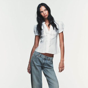 百搭泡泡袖 女装 叠层装 饰府绸衬衫 250 ZA 2026春季 4772014 新款