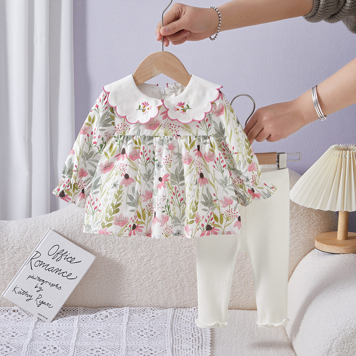 童装春季新款儿童服装小碎花女童套装春秋衣服女孩春装两件套