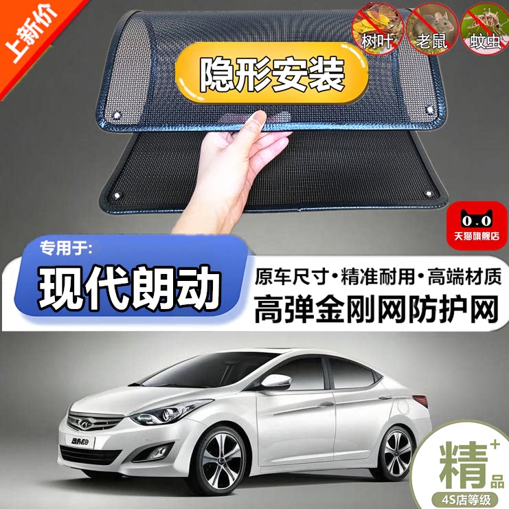 适用于现代朗动专用水箱保护网护网防虫防护网水箱防尘网改装装饰