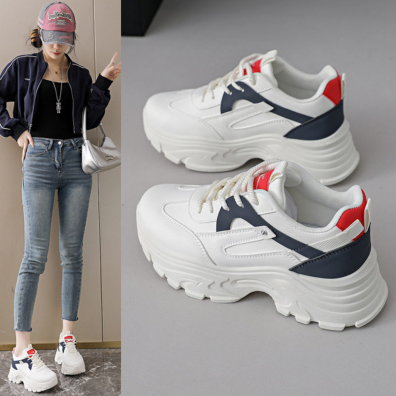 28187厚底老爹鞋女2026新款春季休闲旅游鞋轻便减震跑步运动鞋