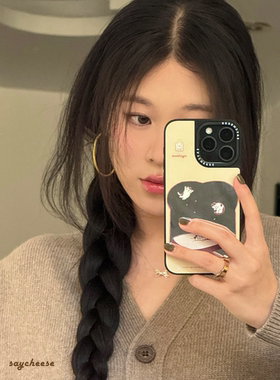 SayCheese原创 吐司小喵喵 ins风甜美洋气可爱苹果镜面全包防摔手机软壳iPhone16Pro/16ProMax/15/14/13/12