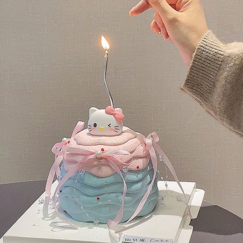 小红书同款精致kt猫蛋糕装饰摆件软胶粉色蝴蝶结猫头节日蛋糕插件,节庆用品/礼品,节日装扮用品,淘宝优惠券,粉丝福利购,淘宝优惠卷