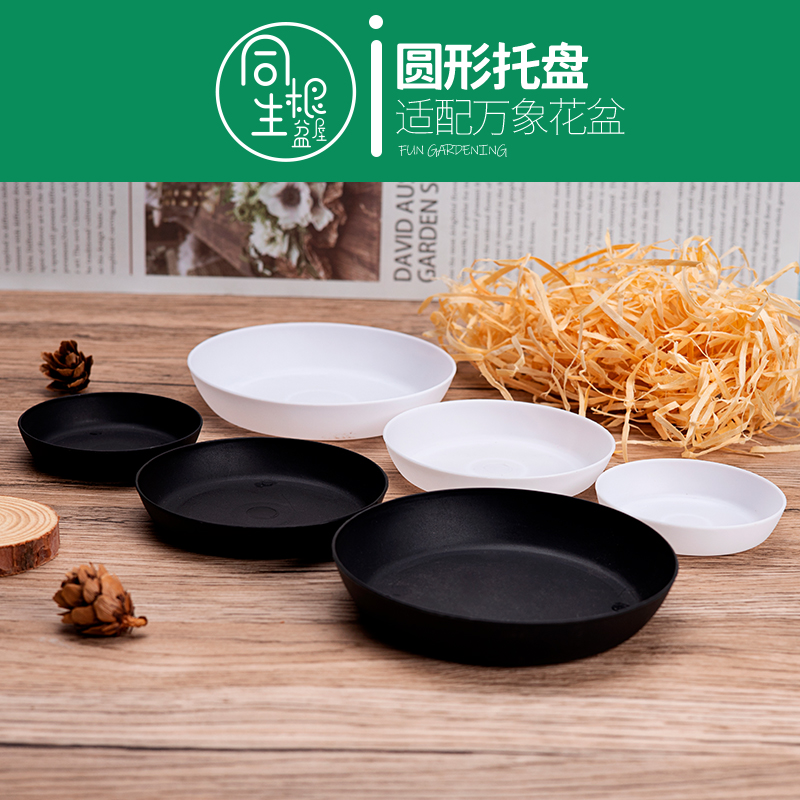 万象盆托盘多肉植物花盆小号塑料玉露多肉老桩圆形花盆圆托盘底托