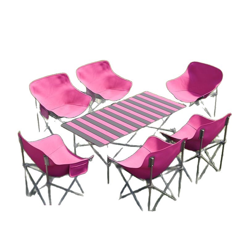 户外折叠椅月亮椅躺椅露营椅子