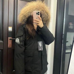 超大真貉子毛领子单卖骆驼羽绒服风格毛领单买貉子毛帽条通用围巾