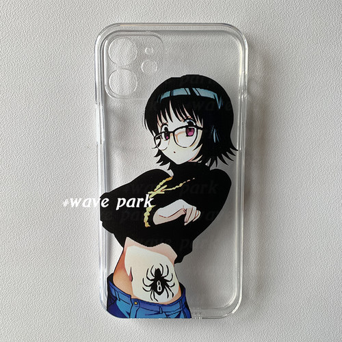 海浪公园【拍三免一】二次元酷帅小众适用于iPhone15promax手机壳tpu透明软壳xr小米