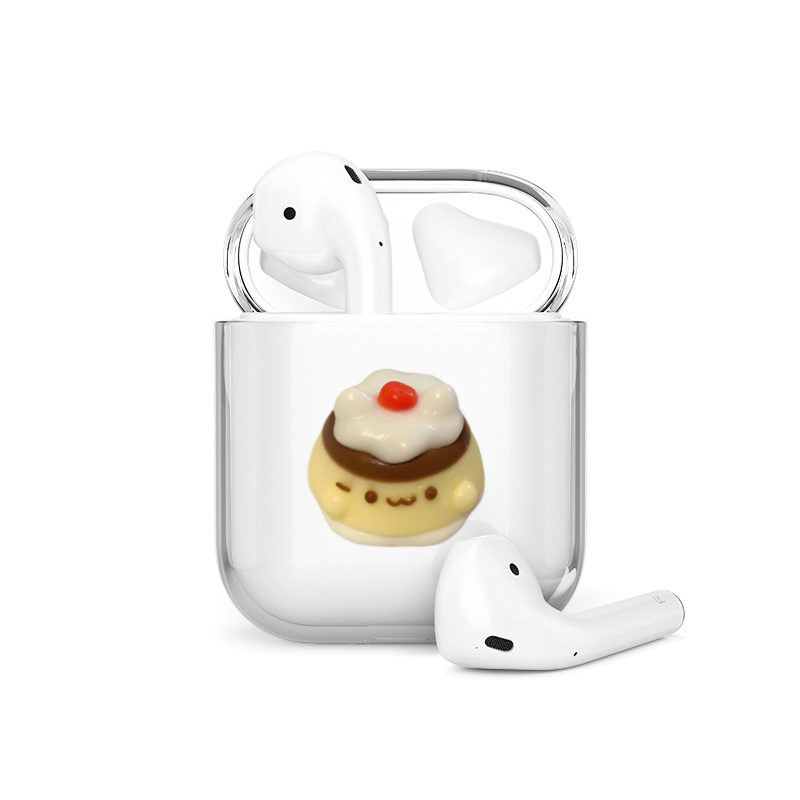 海浪公园【拍三免一】可爱布丁日式适用苹果无线蓝牙耳机airpods pro保护套2代壳airpods3保护壳耳机壳第四代