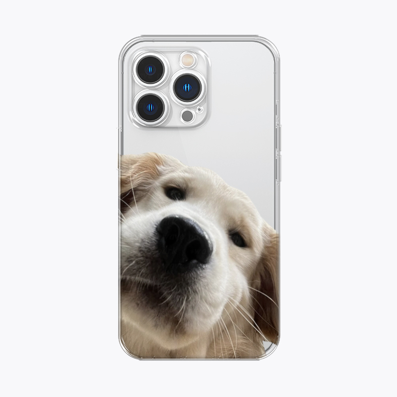 海浪公园【拍三免一】贴脸狗狗适用于iPhone17promax手机壳tpu透明软壳三星s24小米15pro华为p80