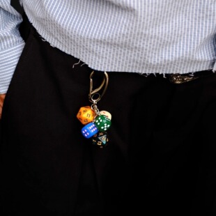 邪恶老鼻嘎vintage美式复古做旧骰子串腰间挂饰裤链挂饰配件男女