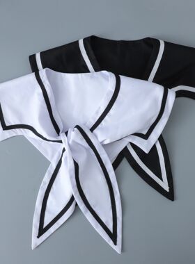 假领子日系JK学院风兔耳朵百搭减龄衬衫T恤装饰衣领海军制服披肩