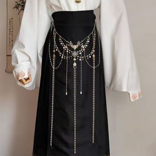 马面裙腰封长流苏国风明制新中式古装禁步民族风汉服腰间压襟腰链