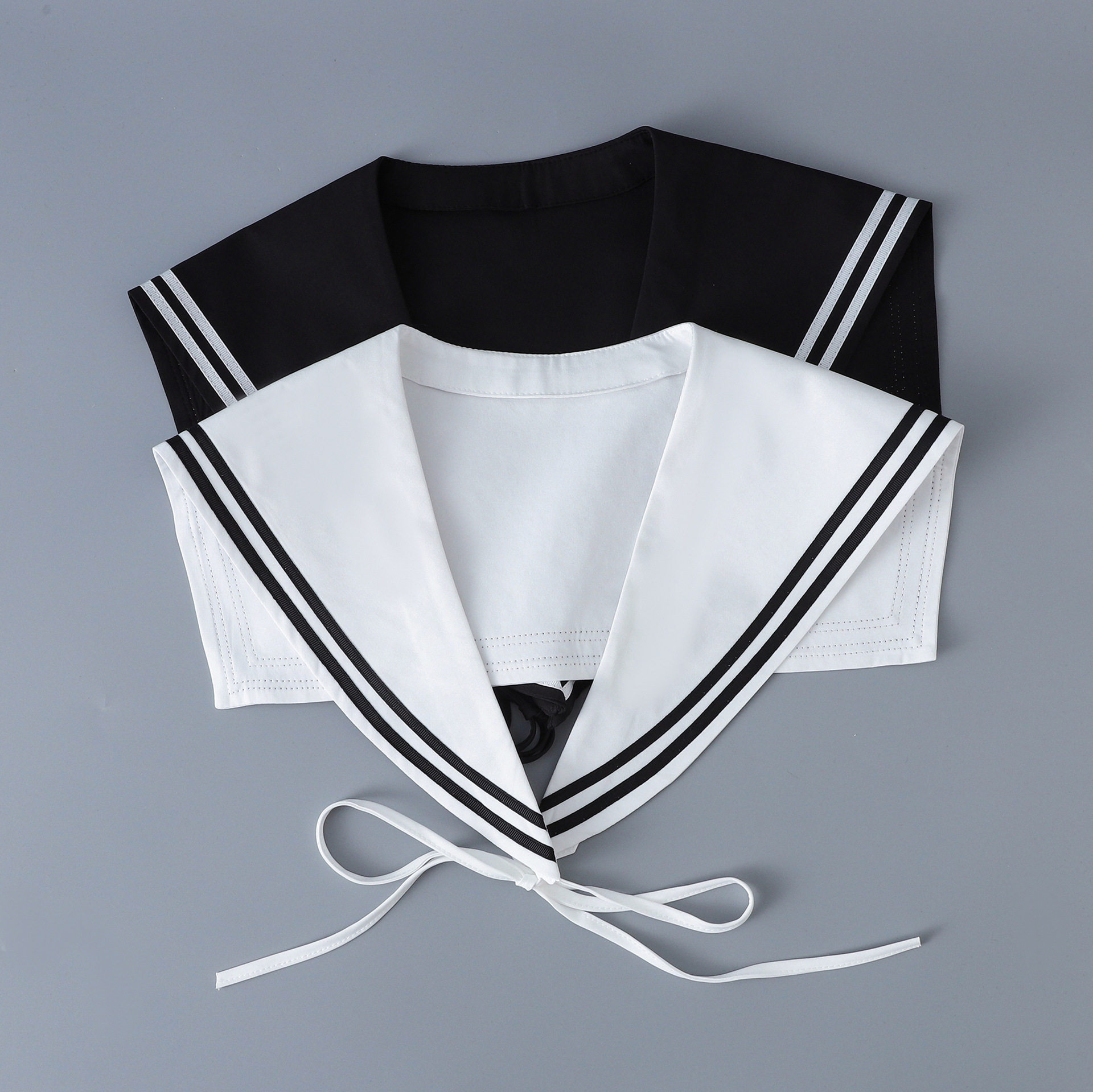 学院风假领子海军日系水手制服配件毛衣V领装饰衬衫假衬衣领披肩