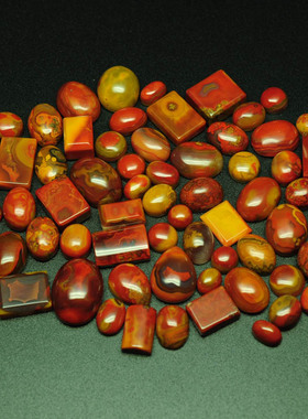 色浓纹美战国红经典独特戒面