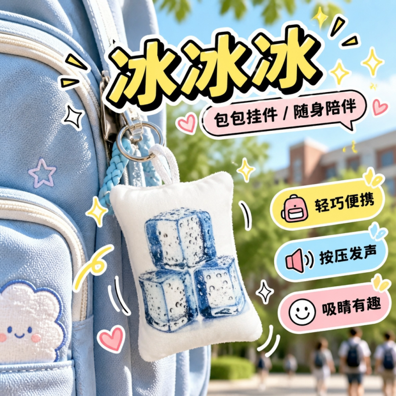 冰冰冰语音钥匙扣挂件