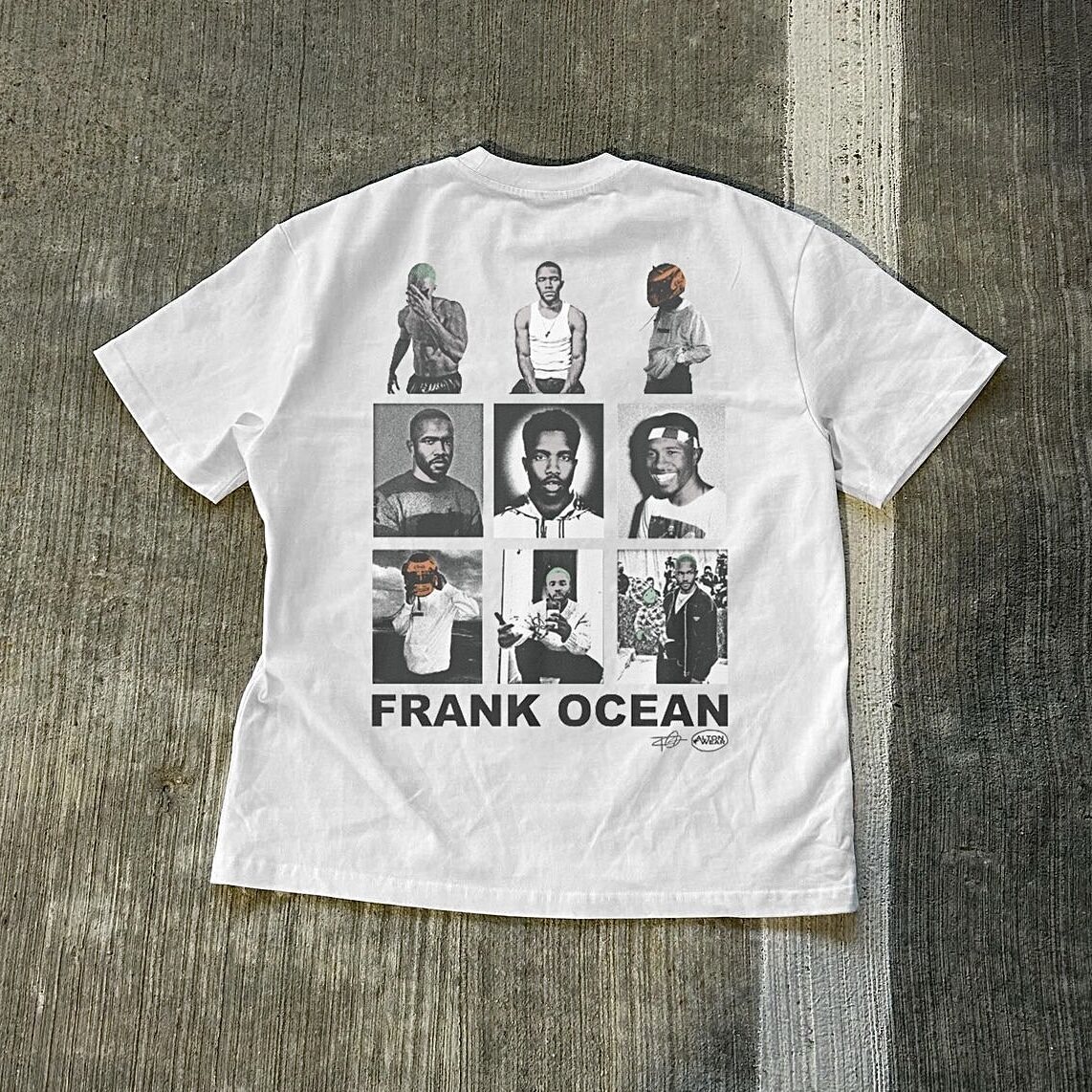 LS7 美式重磅frank ocean印花短袖上衣原创设计复古纯棉大图案T恤图片