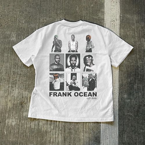 LS7 美式重磅frank ocean印花短袖上衣原创设计复古纯棉大图案T恤