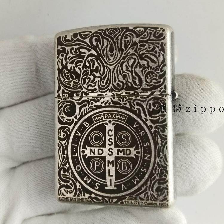 zippo放风打火机专柜正品 121fb古银定制 康斯坦丁 恶灵挽歌 包邮
