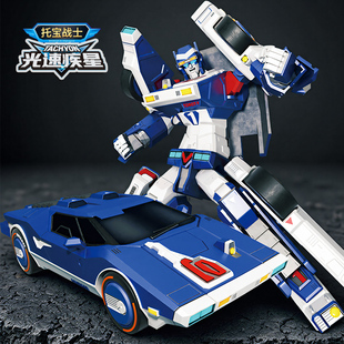 托宝战士银河侦探6光速疾星儿童变形机器人男孩金刚机甲汽车玩具
