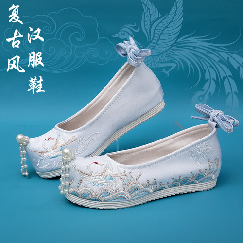 简百莲低跟古风原创橡胶底