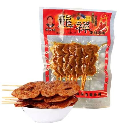 龙祥麻辣素面筋串80g经典网红爆啦素肠休闲怀旧零食小吃