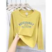 女装 2025新款 上衣服 内搭打底衫 秋衣外穿大码 纯棉长袖 t恤女士秋装