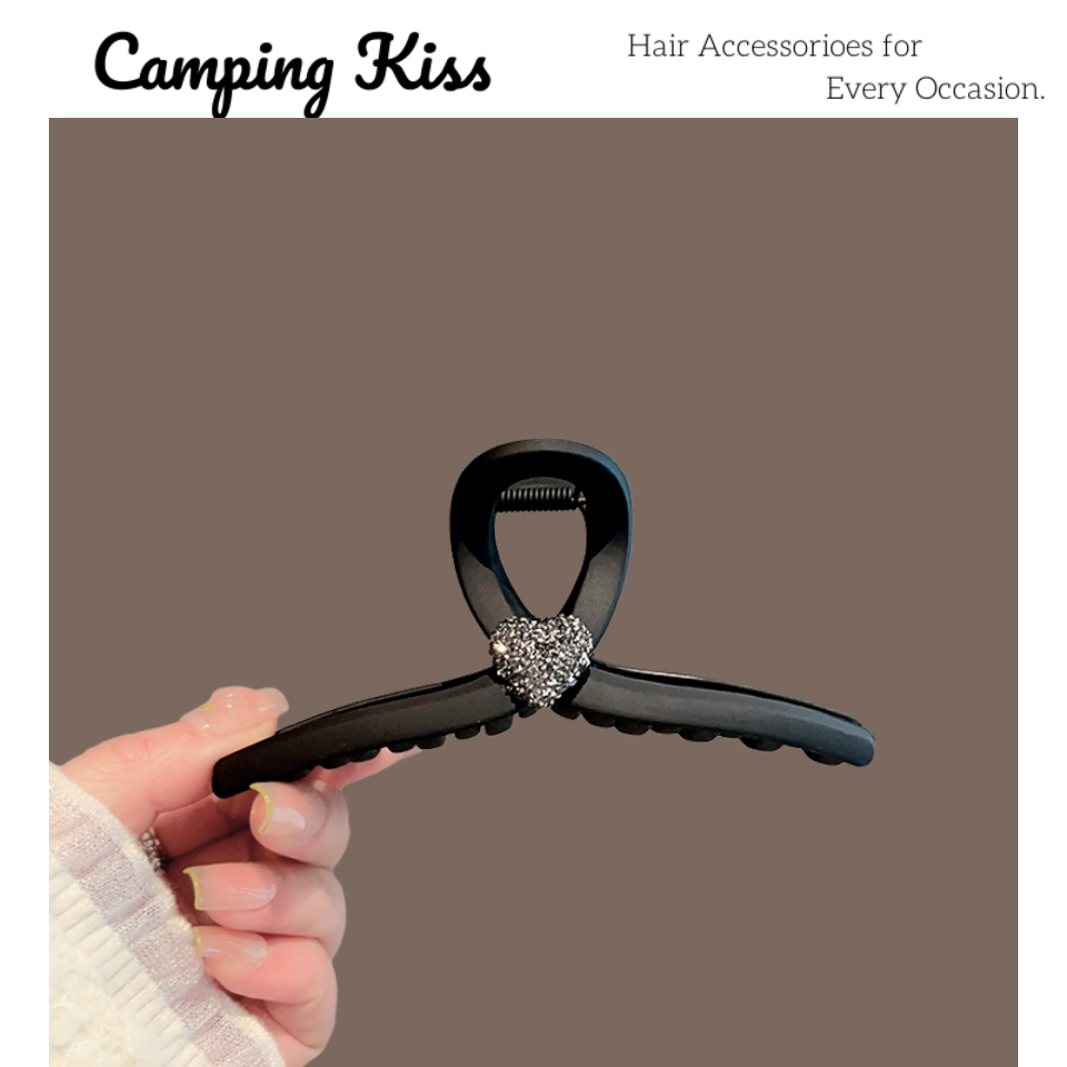 CampingKiss显发量轻奢爱心发夹