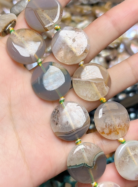 K790天然晶体玛瑙20mm一条