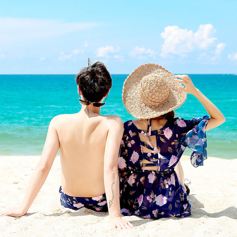 情侣泳衣女性感比基尼钢托显瘦分体泳衣三件套温泉新款情侣游泳装在类目 运动/瑜伽/健身/球迷用品, 游泳, 情侣装泳衣中 - 来自Buy2taobao.com提供专业的淘宝代购服务