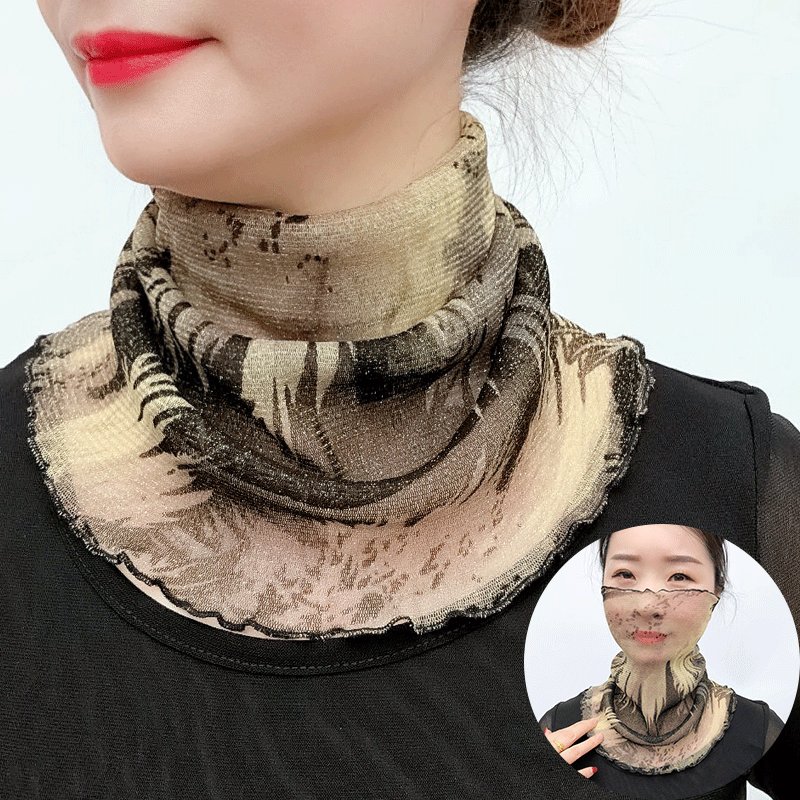 薄款围脖女套头小丝巾保暖护颈