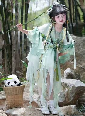 夏季新款女童汉服连衣裙古风襦裙