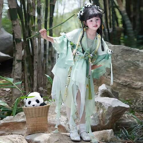 夏季新款女童汉服连衣裙古风襦裙
