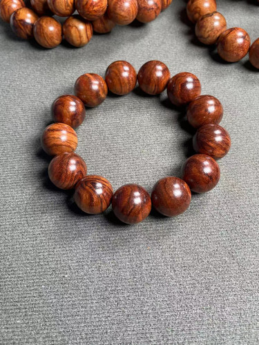 海南黄花梨糠梨，1.8水波纹文玩手串佛珠，海口发货放心购